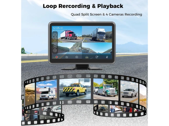 10-Inch Touch-Screen RV/Truck Camera System — Backup Camera, TOOYA