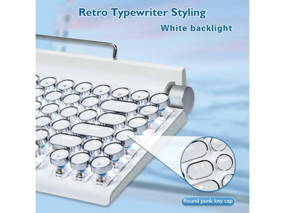 75% Retro Keyboard — Bluetooth Keyboard, TOOYA