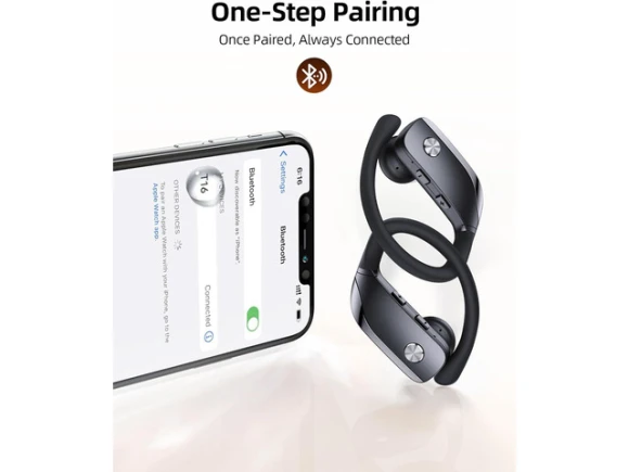 Black Wireless Earbuds — Wireless Earbuds, TOOYA