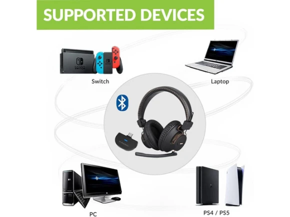 Bluetooth Gaming Headset — Wireless Earbuds, Avantree