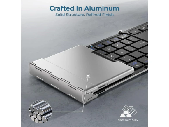 Foldable keyboard with touchpad — Bluetooth Keyboard, iClever