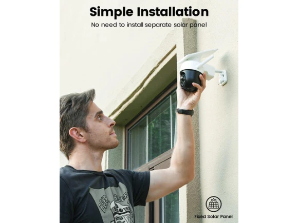 Outdoor Wireless Solar Camera — Security Camera, AOSU