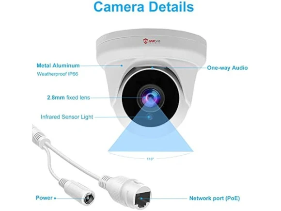 4MP PoE IP Turret Camera — Security Camera, Anpviz