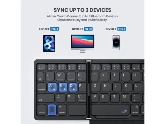 Foldable Bluetooth Keyboard — Bluetooth Keyboard, GEODMAER