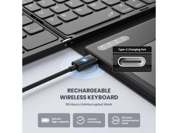 Foldable Bluetooth Keyboard — Bluetooth Keyboard, GEODMAER