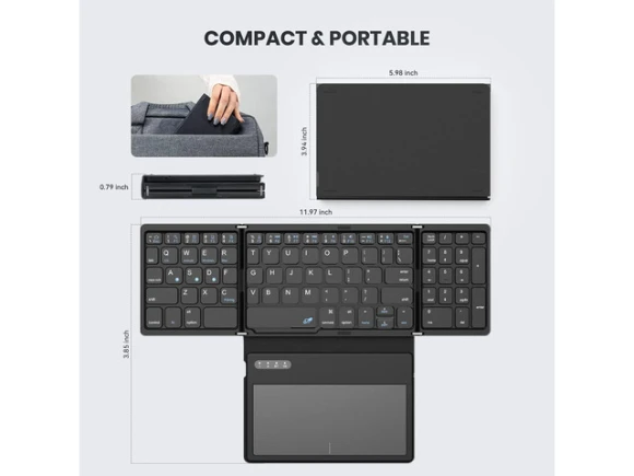 Foldable Bluetooth Keyboard — Bluetooth Keyboard, GEODMAER