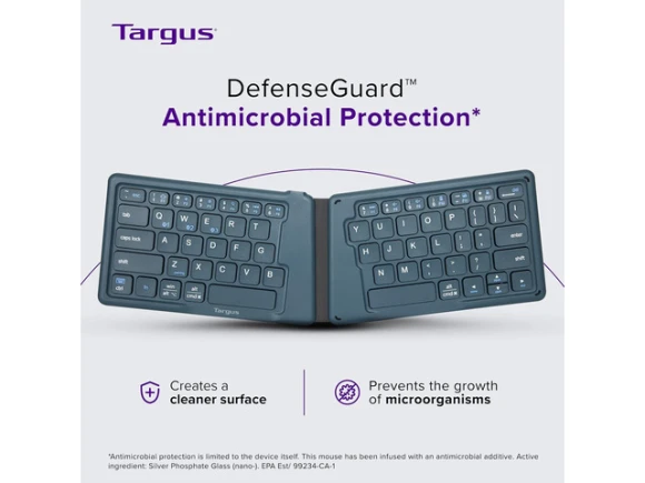 Foldable Pocket-Sized Split Ergonomic Keyboard — Bluetooth Keyboard, Targus