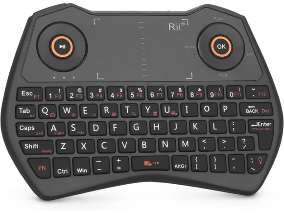 Mini Keyboard Remote Control with Touchpad — Bluetooth Keyboard, Rii