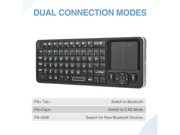 Mini Wireless Keyboard — Bluetooth Keyboard, Rii