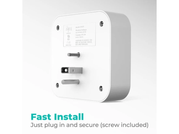 Smart Tap Mini Wall-Mounted Plug Adapter, 2-Pack — Smart Plug, KMC