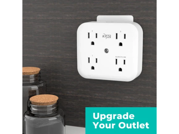 Smart Tap Mini Wall-Mounted Plug Adapter, 2-Pack — Smart Plug, KMC