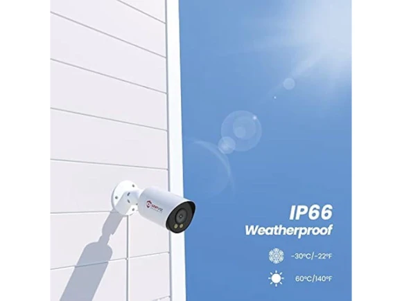 White PoE Surveillance Camera — Security Camera, Anpviz