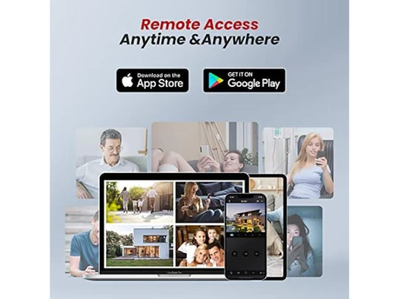 White PoE Surveillance Camera — Security Camera, Anpviz