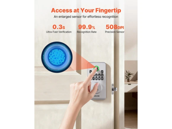 Electronic Biometric Deadbolt Door Lock — Smart Lock, VEVOR