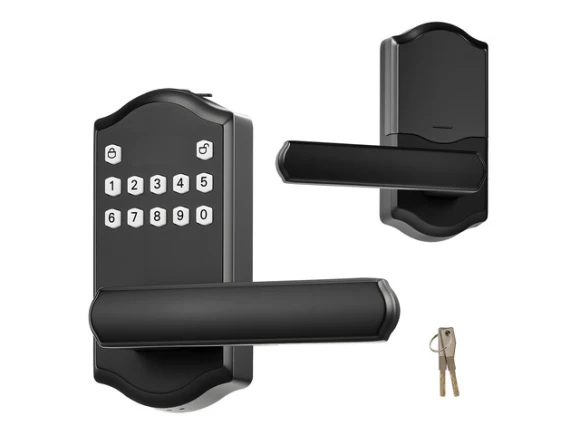 Keyless Entry Electronic Lever Door Lock with Handle and Keypad — Smart Lock, VEVOR