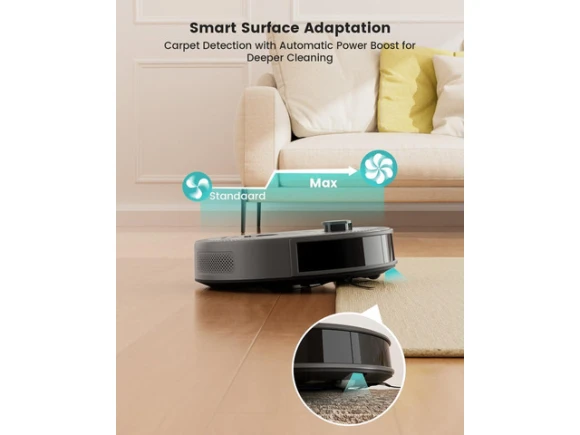 Robot Vacuum and Mop, Grey — Robot Vacuum, Lefant