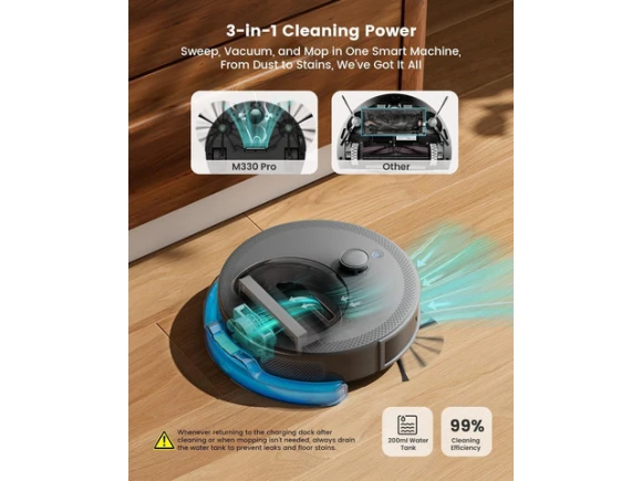 Robot Vacuum and Mop, Grey — Robot Vacuum, Lefant