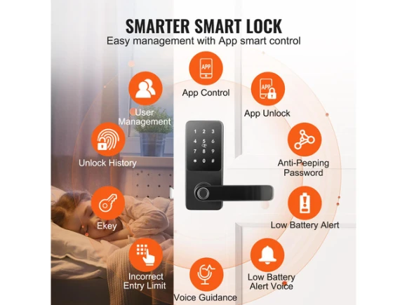 Smart Door Lock — Smart Lock, VEVOR