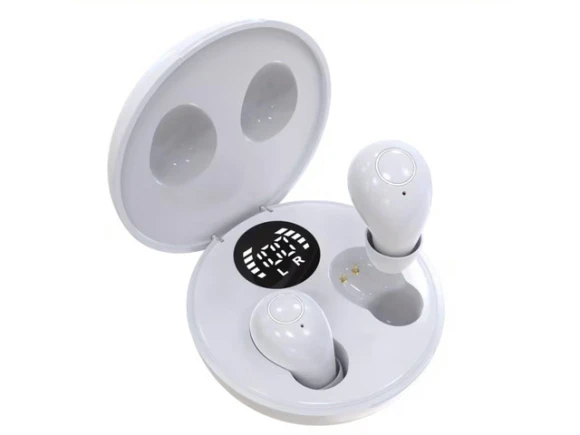White Wireless Earbuds — Wireless Earbuds, Generic Logic, Inc.