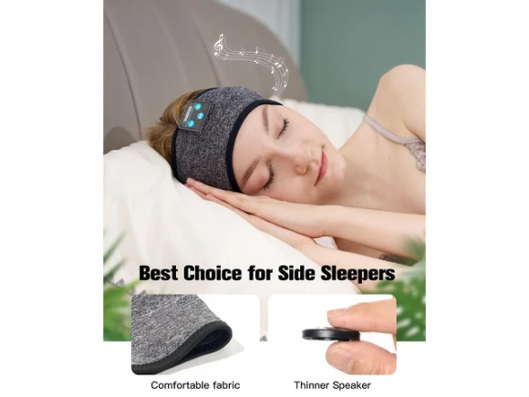 Sleep headphones in a headband — Wireless Earbuds, Generic Logic, Inc.