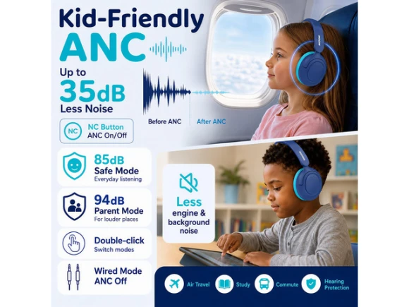 Kids Bluetooth Headphones — Wireless Earbuds, Generic Logic, Inc.