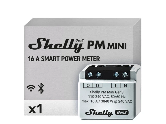 Gen3 Smart Energy Meter — Energy Monitor, Shelly