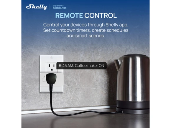 Gen4 Smart Home Plug, 2 Pack, White — Smart Plug, Shelly