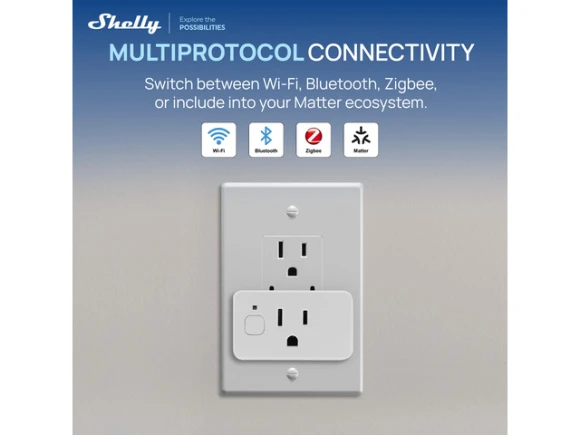 Gen4 Smart Home Plug, White, 4 Pack — Smart Plug, Shelly