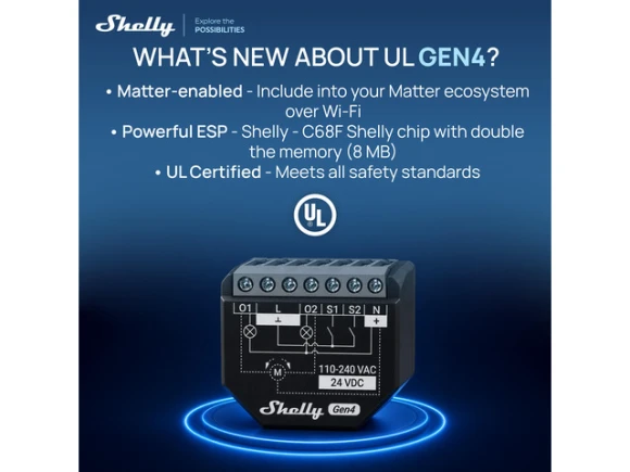 Gen4 Smart Relay Switch — Smart Switch, Shelly