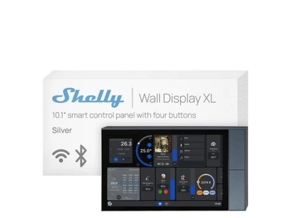 In-wall Smart Home Control Panel, Silver — Smart Switch, Shelly