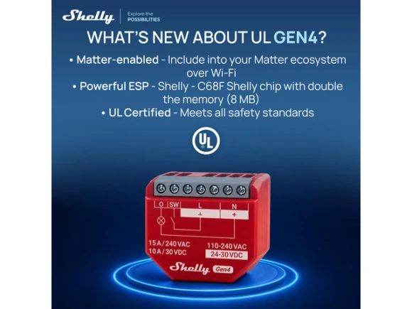 Smart Relay Switch, Gen4 — Smart Switch, Shelly