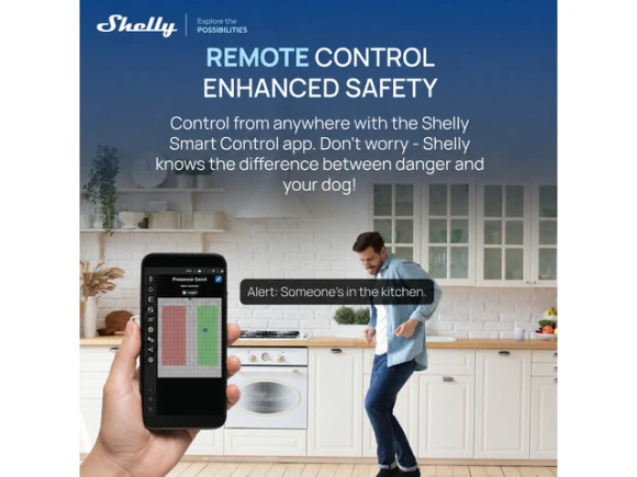White mmWave Presence Sensor — Motion Sensor, Shelly