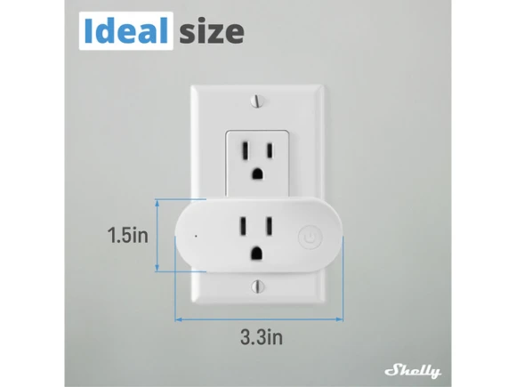 White Z-Wave smart plug — Smart Plug, Shelly