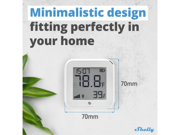 Wi-Fi Temperature and Humidity Sensor, White — Temperature & Humidity Sensor, Shelly