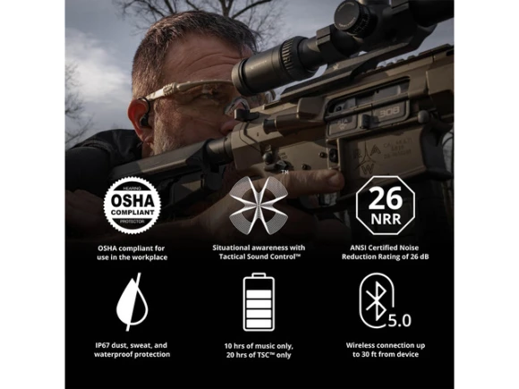 Bluetooth Shooting Ear Protection — Wireless Earbuds, Generic Logic, Inc.