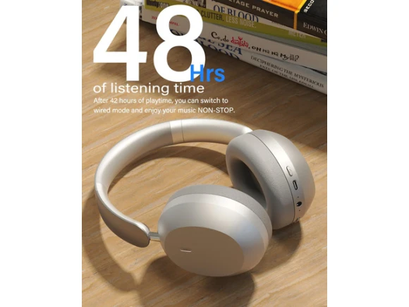 Wireless Bluetooth Headphones, Silver — Wireless Earbuds, Generic Logic, Inc.