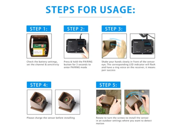 Wireless Driveway Alarm System with Motion Sensor — Motion Sensor, Generic Logic, Inc.