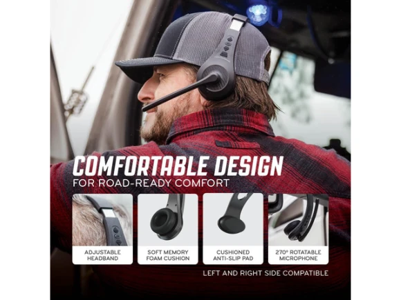 Bluetooth Trucker Headset — Wireless Earbuds, Generic Logic, Inc.