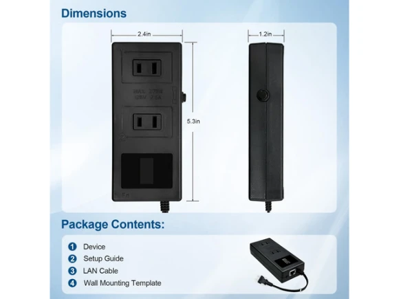 Smart power reset device, 2 NEMA sockets — Smart Plug, Generic Logic, Inc.