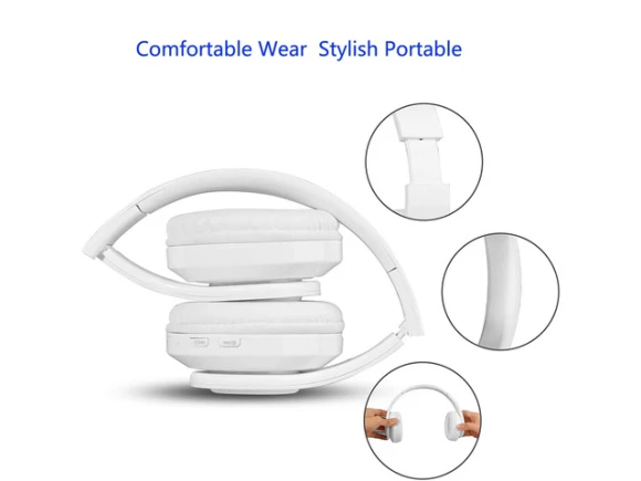Over-ear Bluetooth Headphones with Colorful LED Backlighting — Wireless Earbuds, Generic Logic, Inc.