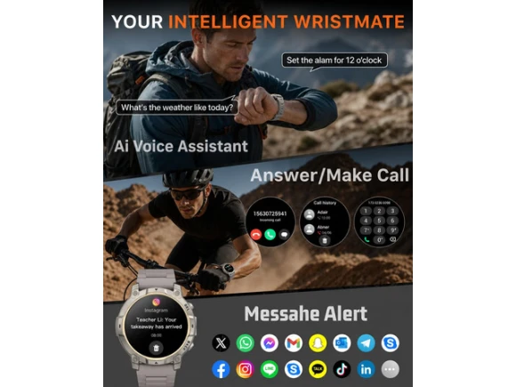 Smart Watch, Light Gray, 1.51 — Smart Watch, Generic Logic, Inc.
