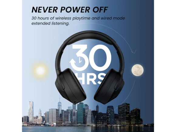 Wireless Noise-Canceling Over-Ear Headphones with Microphone — Wireless Earbuds, Generic Logic, Inc.