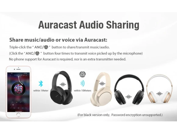 Black Overhead Headphones — Wireless Earbuds, Generic Logic, Inc.