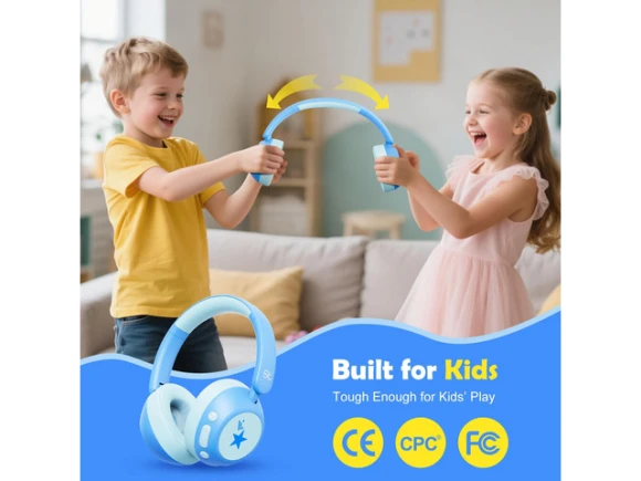 Kids' active noise-cancelling headphones — Wireless Earbuds, Generic Logic, Inc.