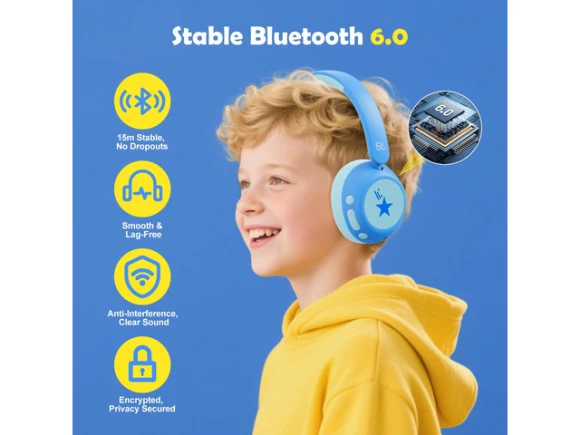 Kids' active noise-cancelling headphones — Wireless Earbuds, Generic Logic, Inc.