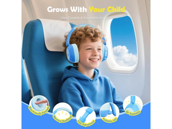 Kids' active noise-cancelling headphones — Wireless Earbuds, Generic Logic, Inc.