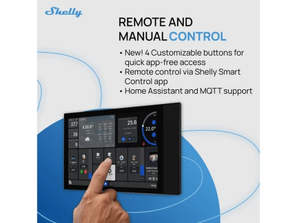 10.1-inch In-wall smart home control panel — Smart Switch, Shelly