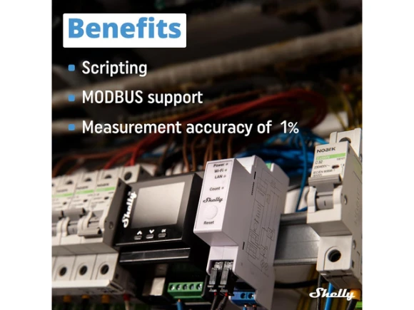 3-Phase Smart Energy Meter — Energy Monitor, Shelly