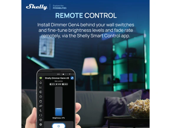 Smart Dimmer Gen4 — Smart Switch, Shelly