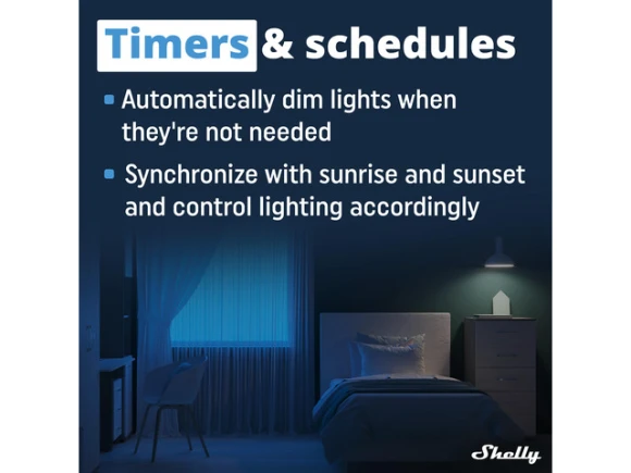 Smart Wall Dimmer, 2-pack — Smart Switch, Shelly